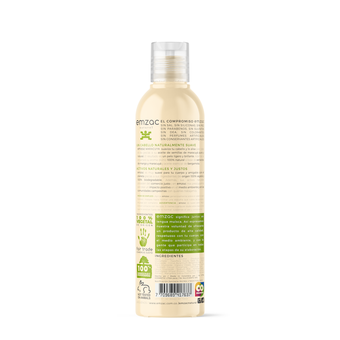 Shampoo 100% Vegetal - MARACUYÁ Nutriente