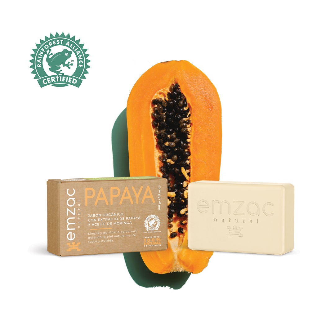 Jabón Orgánico Certificado 100% Natural - PAPAYA